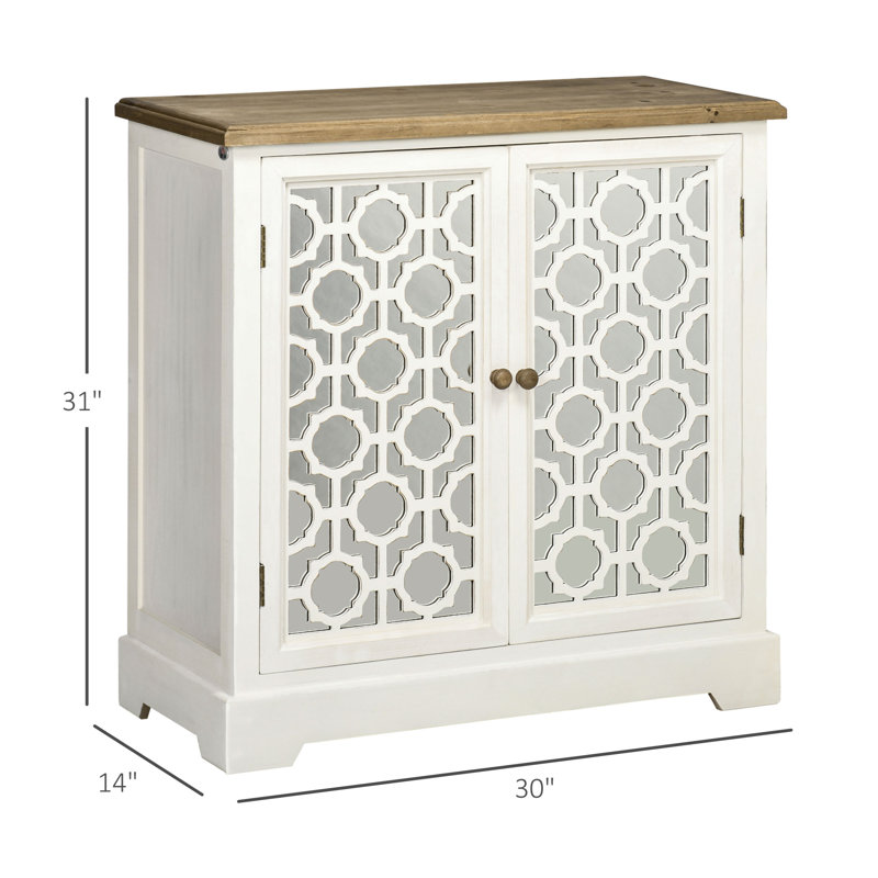 Aaronn Accent Cabinet, White