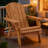 Oversize Folding Adirondack Chair With Pre - Assembled Parts - Wood Patio Chair For Porch & Beach Use-716562754