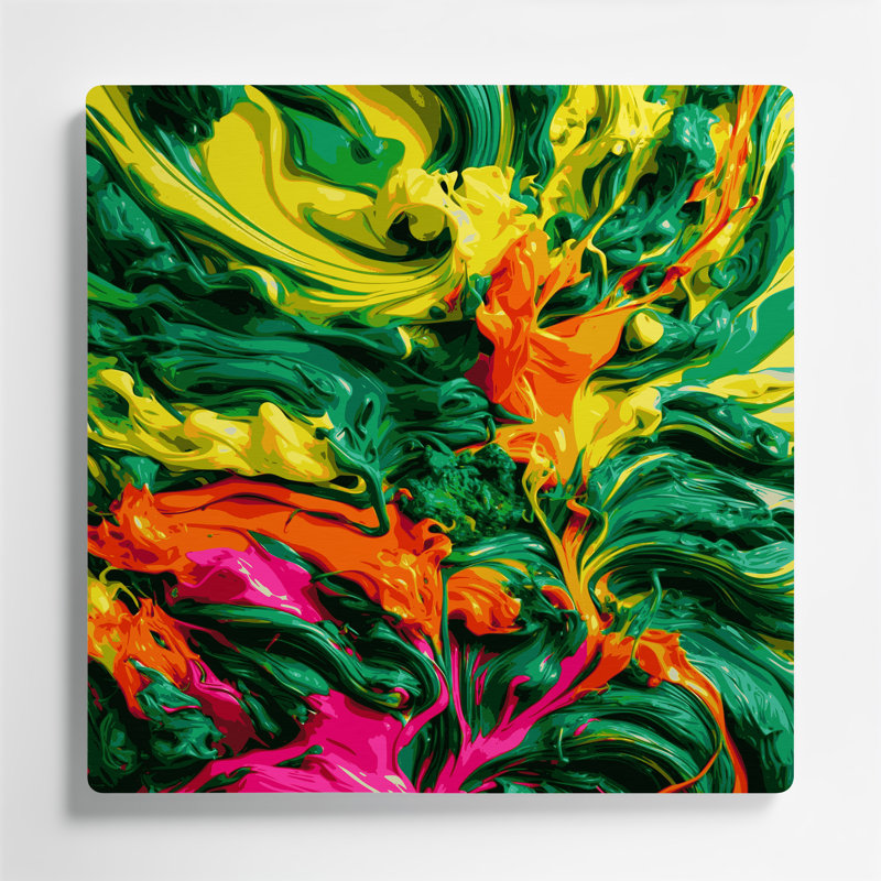 Art abstrait abstrait 40, H 16 po x l 16 po