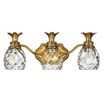 Ensemble de meuble-lavabo à trois lumières Plantation 