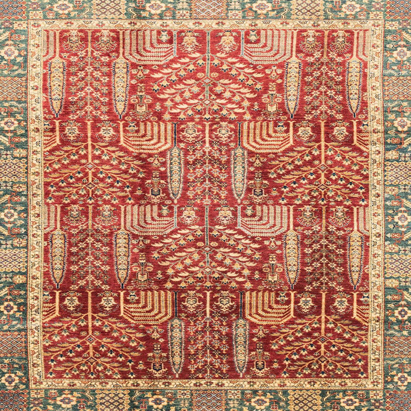 Tapis abstrait moderne 1794, Carré 4 pi