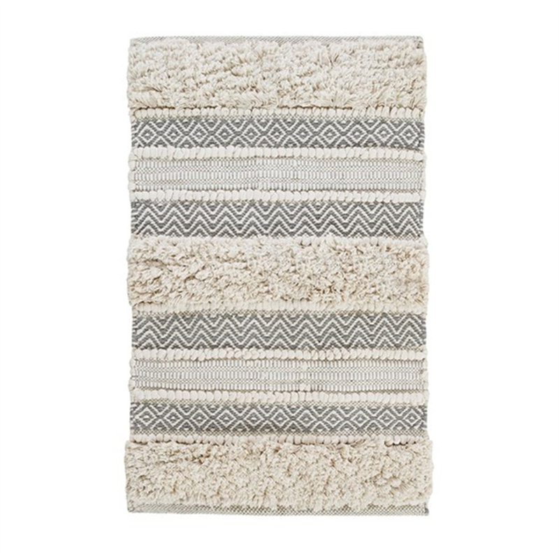 Woven Texture Stripe Bath Rug 22X58"