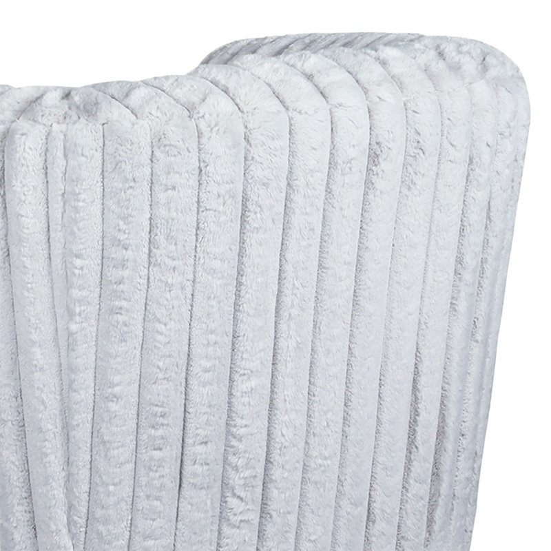 Chaise pivotante en velours gris clair Mira