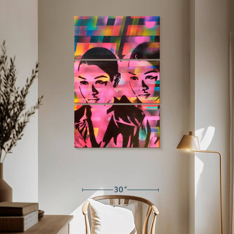 Leisha Androids Multi, 65" H x 42" W