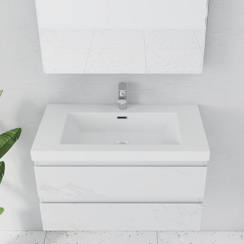 Armoire de salle de bain murale intégrée 36 po Minimalist