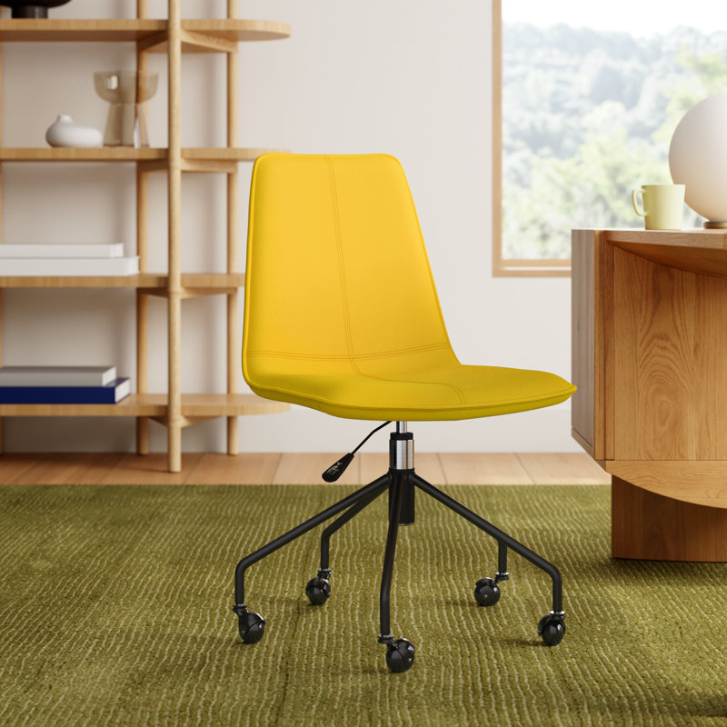 Greenwich Velvet Task Chair, Gold Velvet