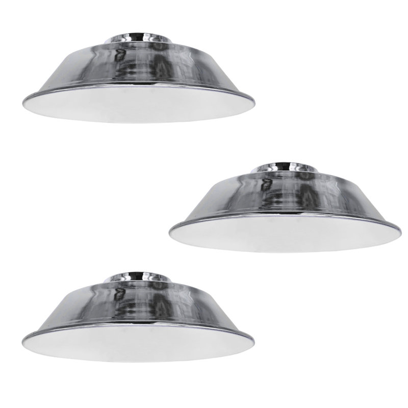 Grasonville 10cm H Metal Bowl Lamp Shade ( Uno ), Chrome