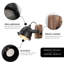 Lampe murale industrielle en bois noir rétro à brancher Gu10