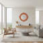 Miroir rond festonné Ethan - orange-711912271