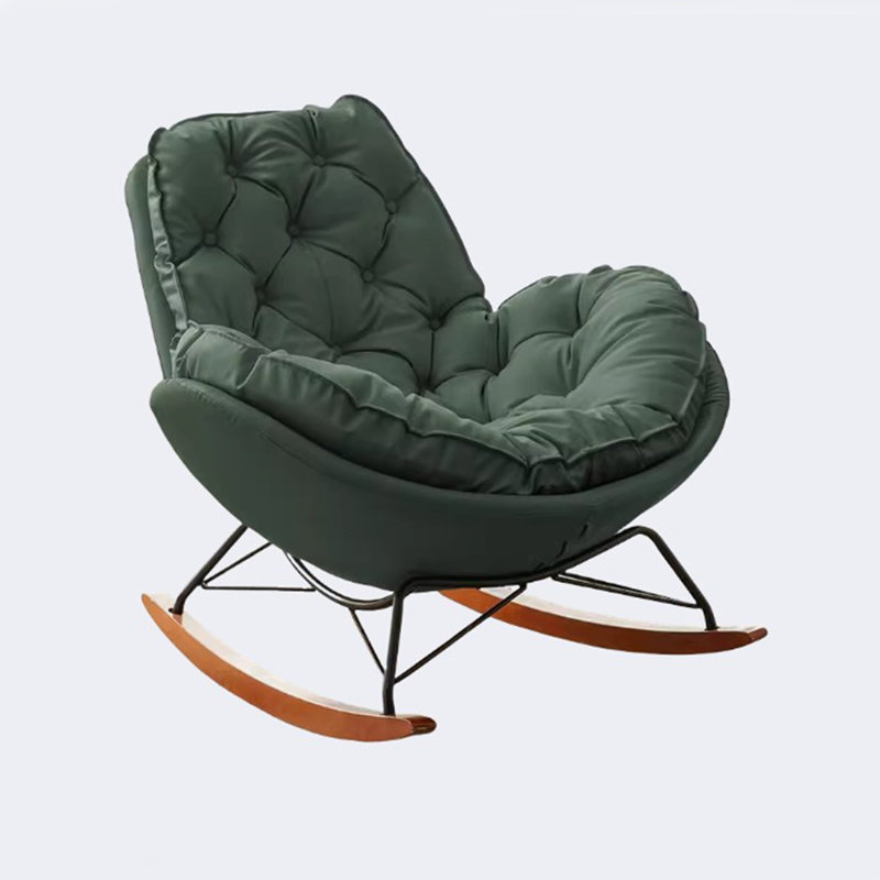 Chaise berçante légère, luxueuse et confortable, Vert