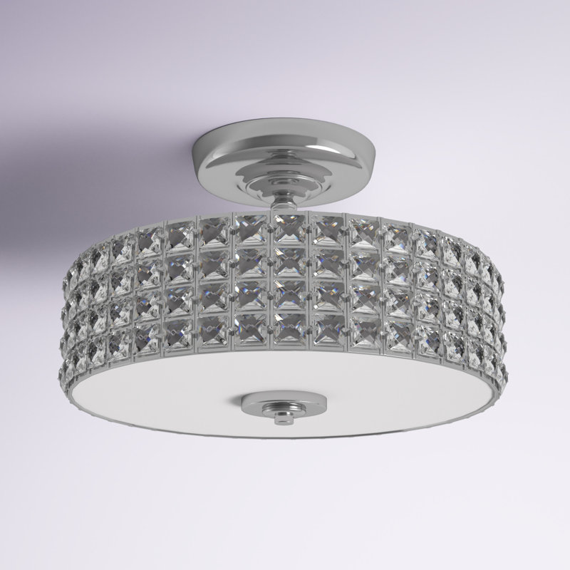 Mahtomedi Semi Flush Mount, Chrome