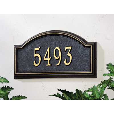 Providence Arch 1-Line Wall Address Plaque