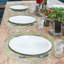 Ensemble de napperons en lin vert clair de la collection Daulton pour décor de table de salle à manger et de Noël