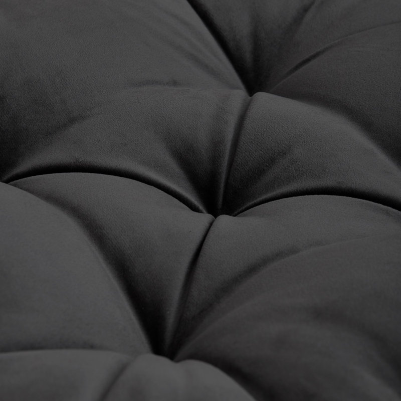Grand coussin de yoga réversible, Noir, noir, noir, noir