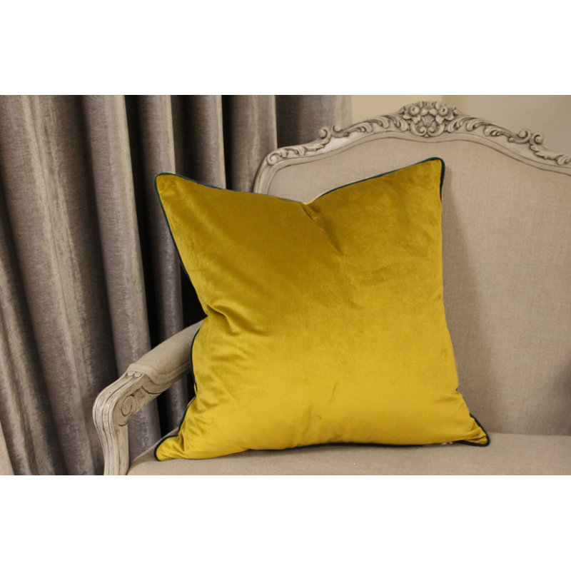 Square Cushion, Moss/Emerald, Pillow Cover Only - No Insert