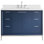Bungalow 48" Freestanding Standard Single Bathroom Vanity with Top