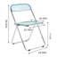 Chaise d'appoint avec structure en acier, plastique-120200419