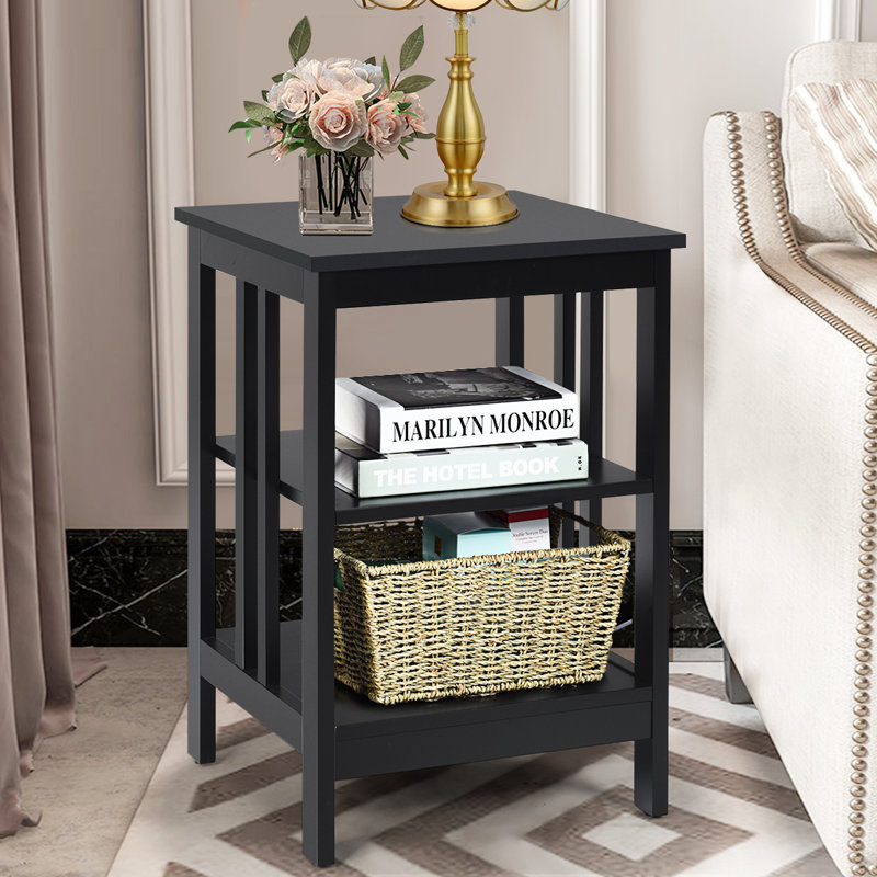 Marlijn 16'' W Nightstand, Black, Set of 2