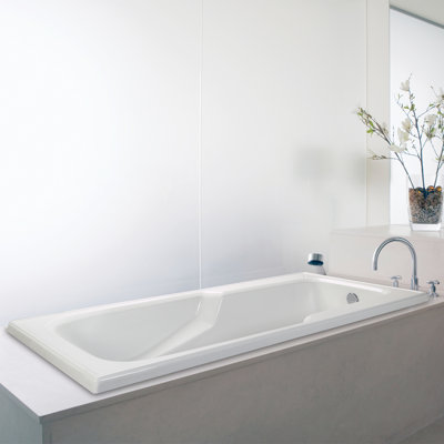Baignoire de trempage encastrée à surface solide 71 po. X 36 po. MTI Solutions DoloMatte