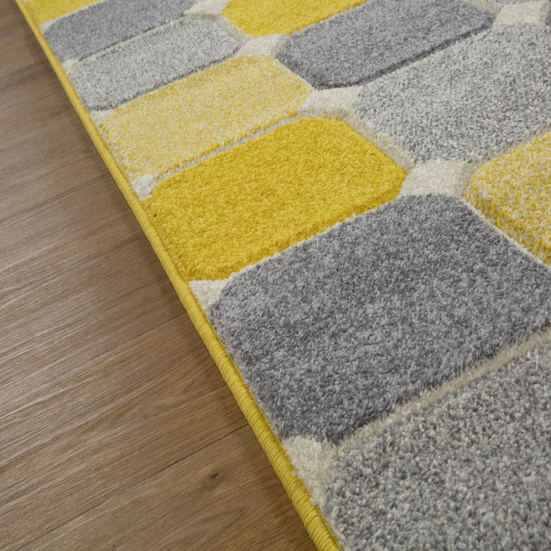 Enoch Geometric Area Rug, Runner 60 x 230cm