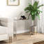Table rectangulaire en acrylique de 21 po de longueur avec console rectangulaire rectangulaire