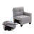 Khalsa 58'' Wide Square Arm Modular Loveseat Sofa-1677216334