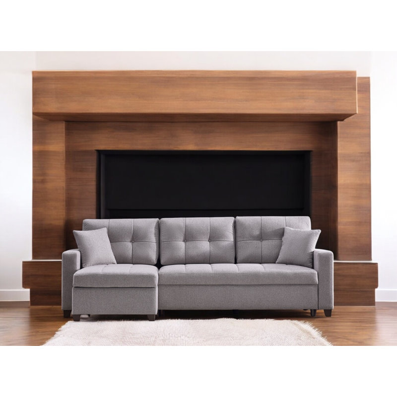 Rosa Sectional -, Light Gray
