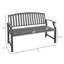 Banc de jardin vertical simple avec dossier Simple-463657816