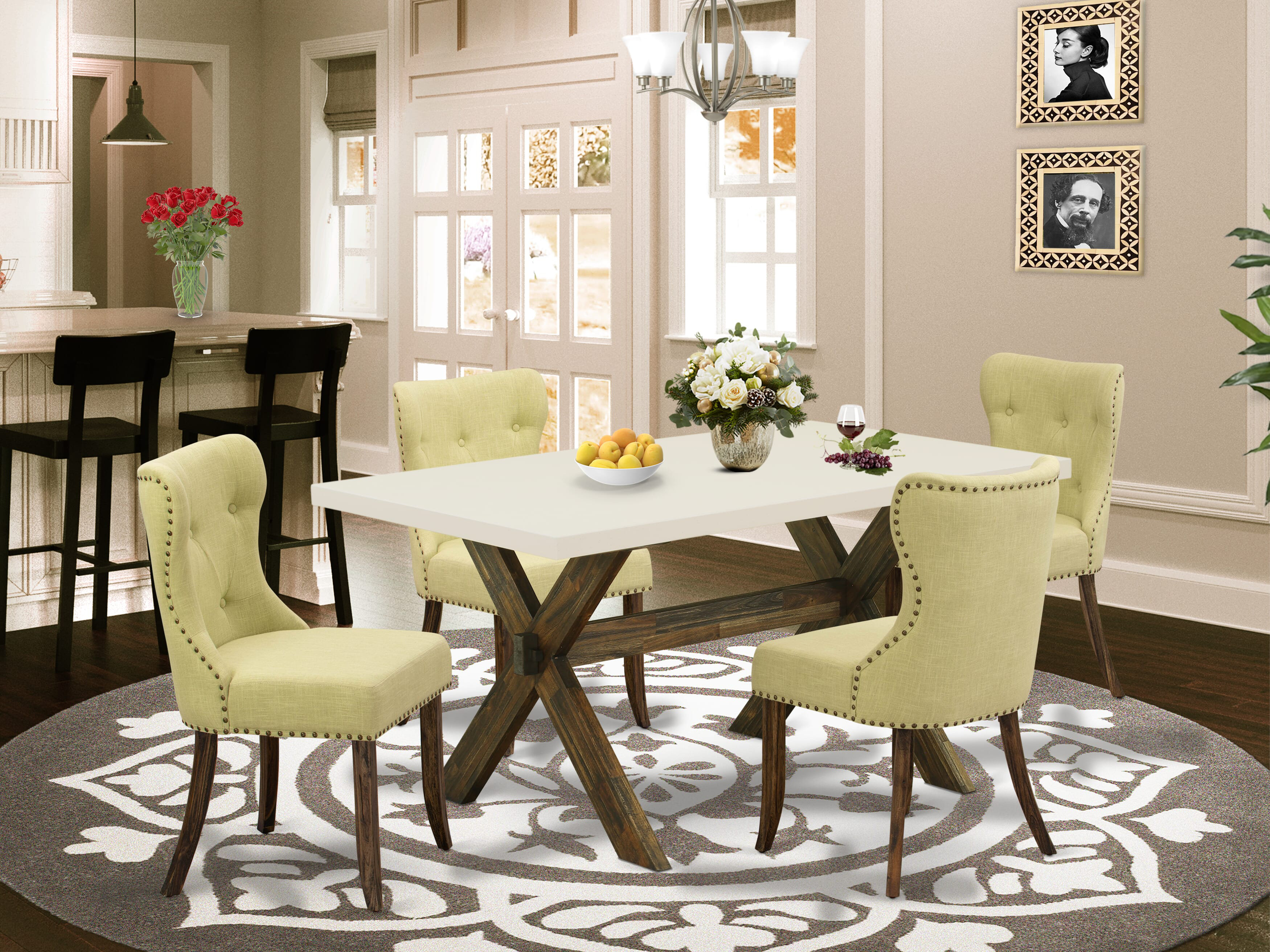 Red Barrel Studio 4 - Person Acacia Solid Wood Dining Set - Wayfair Canada