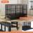 45.7W Rolling Dog Cage With Pull-Out Trays-1958446017