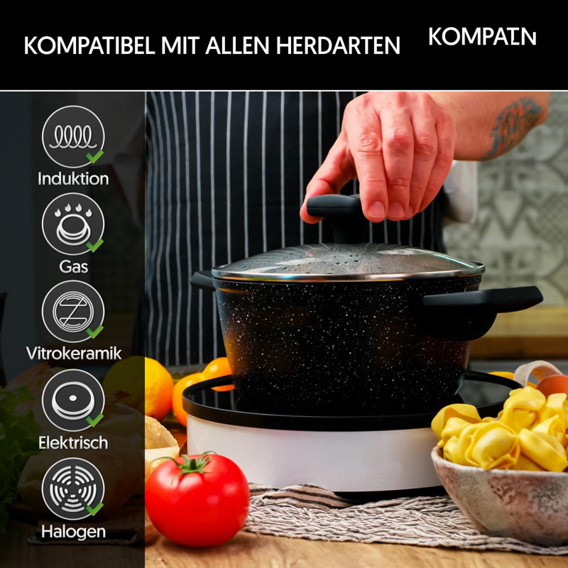 Lythrodontas 8 - Piece Aluminum Cookware Set