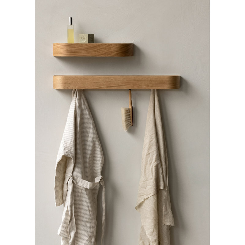 Epoch 4 - Hook Wall Mounted Coat Rack, Natural Oak