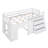 Twin Size Loft Bed with Cabinet and Shelf-1564595090