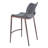 Upholstered Counter Stool with Metal Frame-1678078051