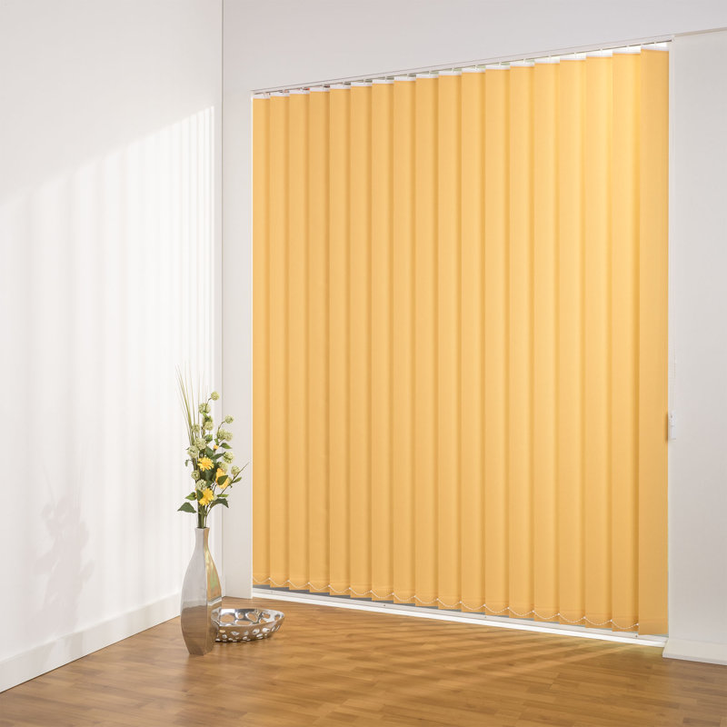 Blackout Vertical Blind, Orange, 180cm L x 100cm W, 12.7cm