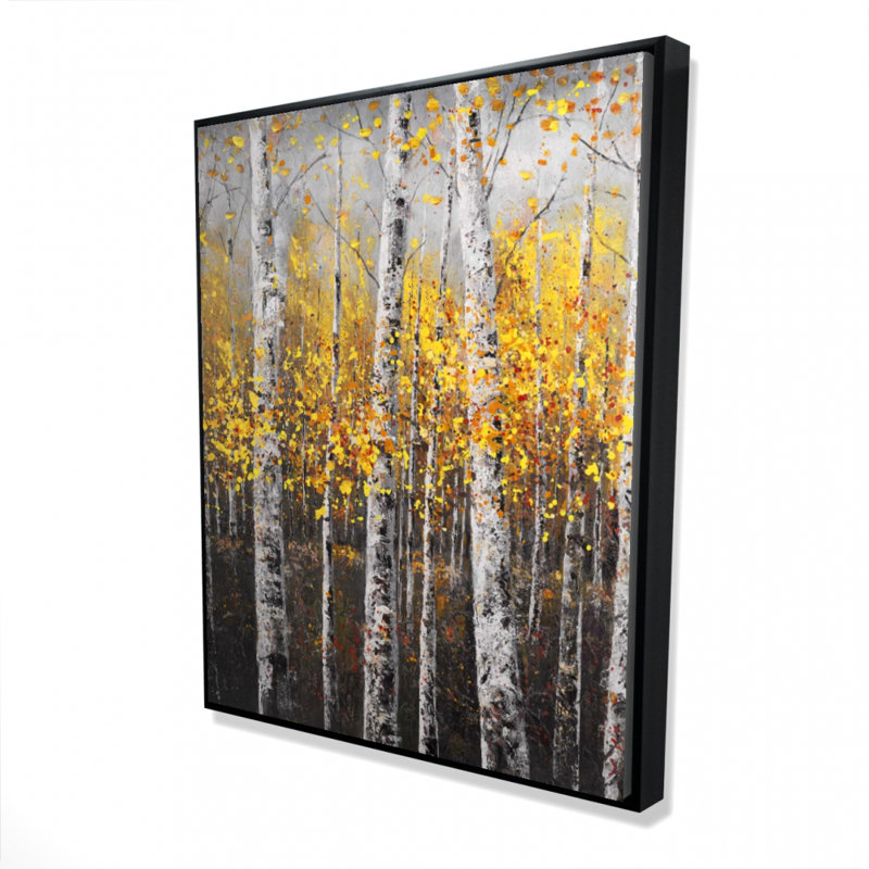 Sunny Birch Trees Print On Canvas