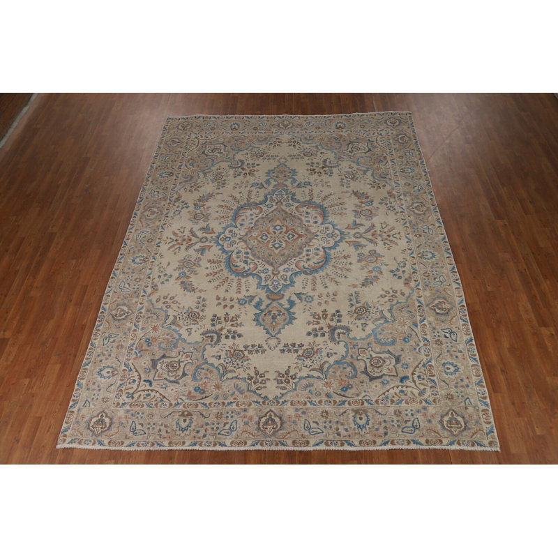 Tapis traditionnel en laine Medallion 8 x 11