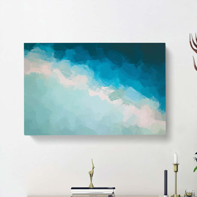 Kaafu Atoll Beach In The Maldives In Abstract - Wrapped Canvas Painting