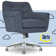 Serta Ashland Modern Office Chair, Mid-Back, Quality Memory Foam Cushion, Metal Base Chrome Finish