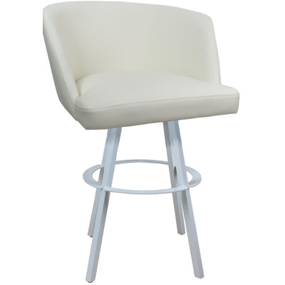 Tabouret de bar pivotant en métal Karimah