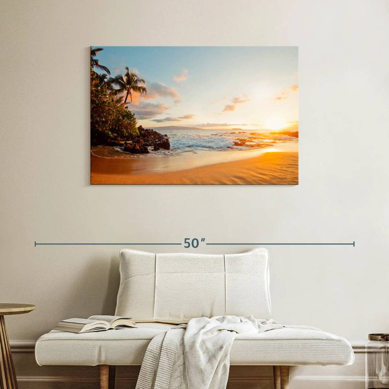 Gillard Tropical Maui Sunset, H 26 po x l 39 po