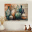 Art mural vert et orange Boho Pottery II - Boho Pottery-120803154