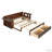 Versatile Daybed with Removable Desk, Storage Drawers, and Hydraulic Side Table for Modern Living-548853769-548853766