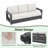 Outdoor 3-person Patio Conversation Sofa-124537995