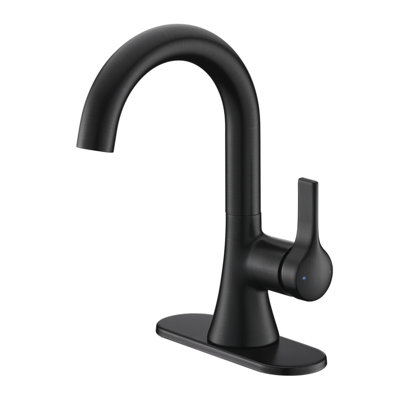 Davvid Single-Hole Bathroom Faucet with Drain Assembly