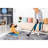 Loom & Grey/blue Area Rug 5x7, For Entryway, Stain , Non-shedding, Flame Retardant Grey/blue, Eat-in Kitchen, Stain-, Easy Maintenance