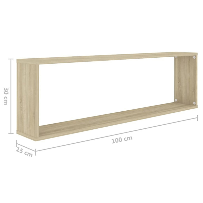Glennisha 2 Piece Cube Shelf