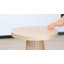 13.6'' Round End Table,side Table With Fluted Pedestal Base-1110293161