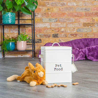 Harbour Housewares - Vintage Metal Pet Food Canister