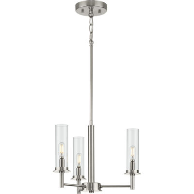 Luminaire suspendu cylindrique unique à 3 lumières
